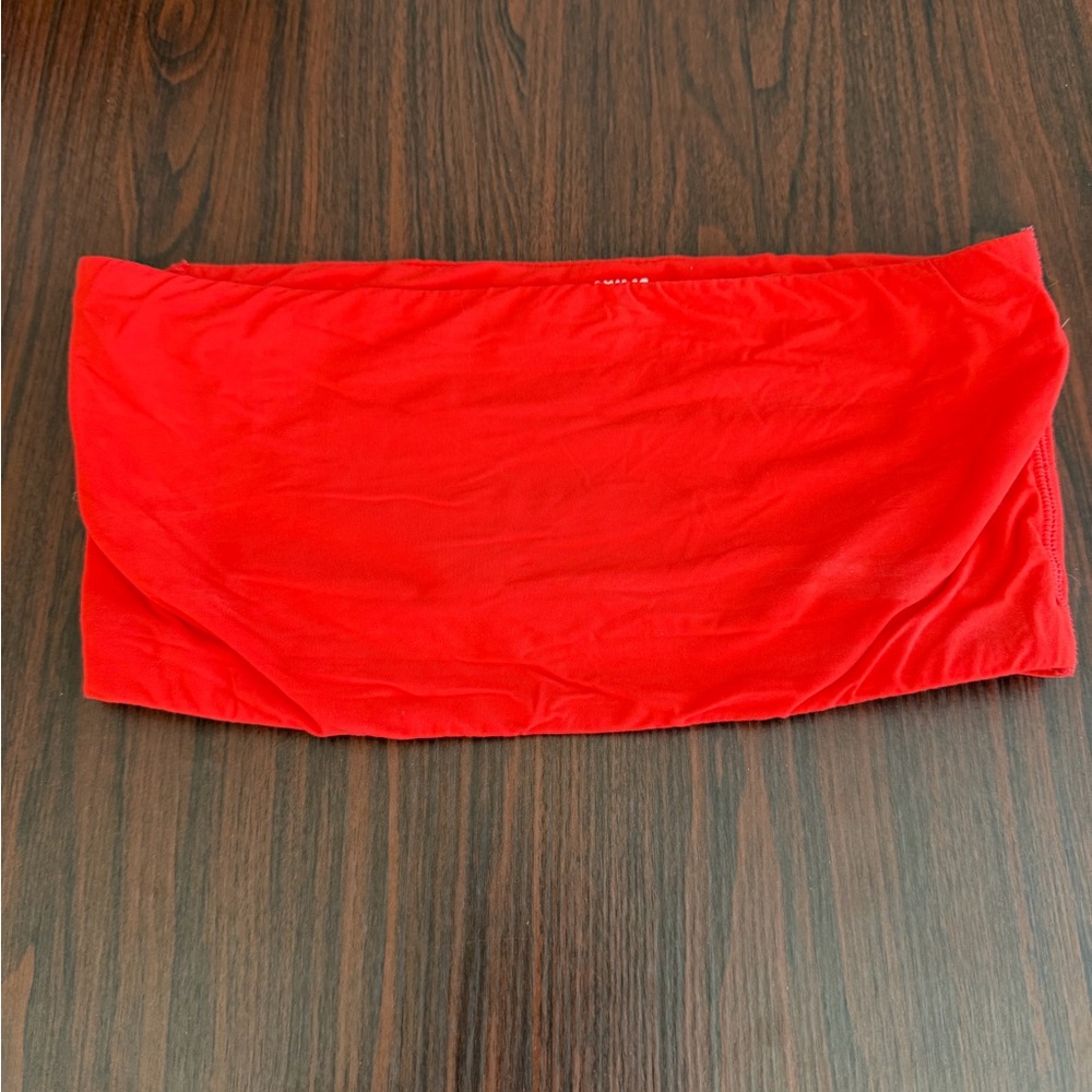 SKIMS FITS EVERYBODY BANDEAU BRA RUBY